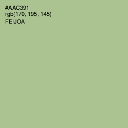 #AAC391 - Feijoa Color Image
