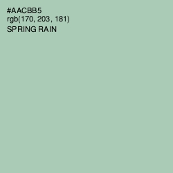 #AACBB5 - Spring Rain Color Image