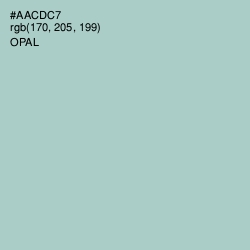#AACDC7 - Opal Color Image