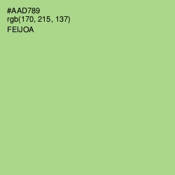 #AAD789 - Feijoa Color Image