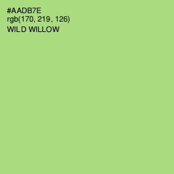#AADB7E - Wild Willow Color Image