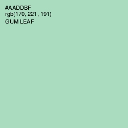 #AADDBF - Gum Leaf Color Image