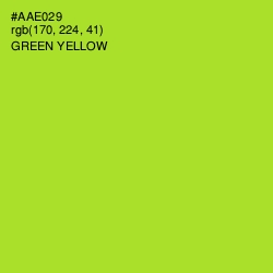 #AAE029 - Green Yellow Color Image
