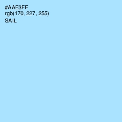 #AAE3FF - Sail Color Image