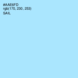 #AAE6FD - Sail Color Image