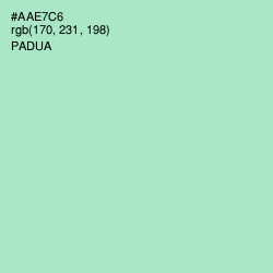 #AAE7C6 - Padua Color Image