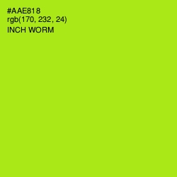 #AAE818 - Inch Worm Color Image