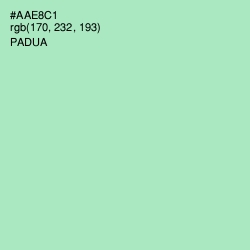 #AAE8C1 - Padua Color Image