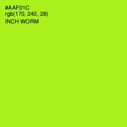 #AAF01C - Inch Worm Color Image