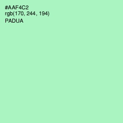 #AAF4C2 - Padua Color Image