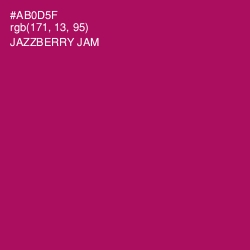 #AB0D5F - Jazzberry Jam Color Image