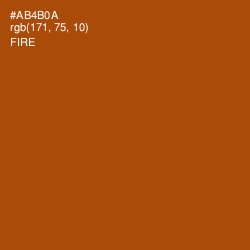 #AB4B0A - Fire Color Image