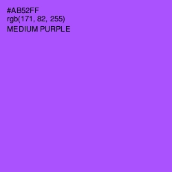 #AB52FF - Medium Purple Color Image