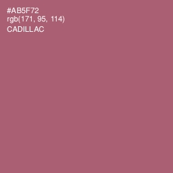 #AB5F72 - Cadillac Color Image