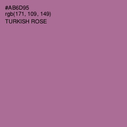 #AB6D95 - Turkish Rose Color Image