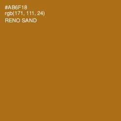 #AB6F18 - Reno Sand Color Image