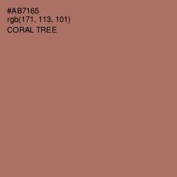 #AB7165 - Coral Tree Color Image