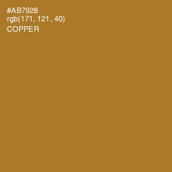 #AB7928 - Copper Color Image