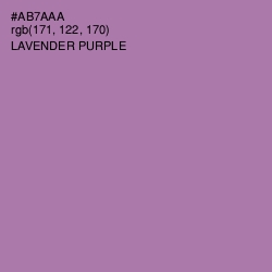 #AB7AAA - Lavender Purple Color Image