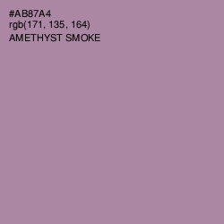 #AB87A4 - Amethyst Smoke Color Image