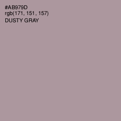 #AB979D - Dusty Gray Color Image