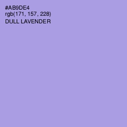 #AB9DE4 - Dull Lavender Color Image