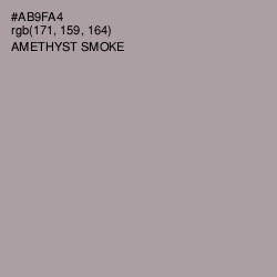#AB9FA4 - Amethyst Smoke Color Image