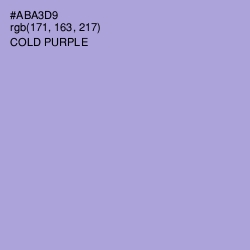 #ABA3D9 - Cold Purple Color Image