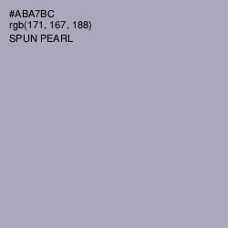 #ABA7BC - Spun Pearl Color Image