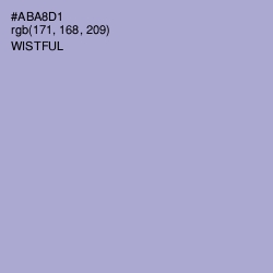 #ABA8D1 - Wistful Color Image