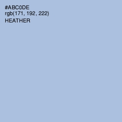 #ABC0DE - Heather Color Image