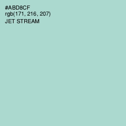 #ABD8CF - Jet Stream Color Image
