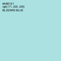#ABE1E1 - Blizzard Blue Color Image