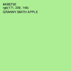 #ABEF92 - Granny Smith Apple Color Image