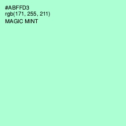 #ABFFD3 - Magic Mint Color Image