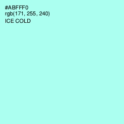 #ABFFF0 - Ice Cold Color Image
