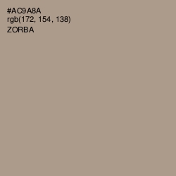 #AC9A8A - Zorba Color Image