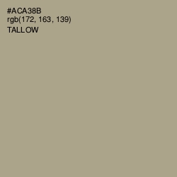 #ACA38B - Tallow Color Image