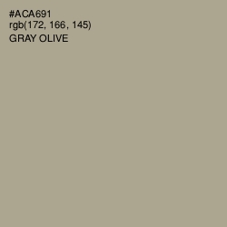 #ACA691 - Gray Olive Color Image