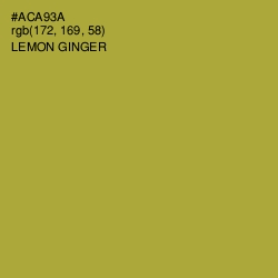 #ACA93A - Lemon Ginger Color Image