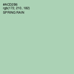 #ACD2B6 - Spring Rain Color Image