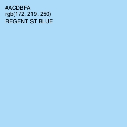 #ACDBFA - Regent St Blue Color Image