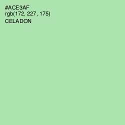 #ACE3AF - Celadon Color Image