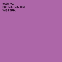 #AD67A9 - Wisteria Color Image