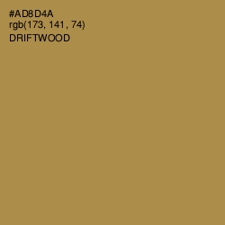 #AD8D4A - Driftwood Color Image