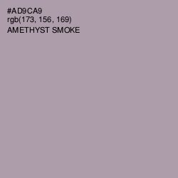 #AD9CA9 - Amethyst Smoke Color Image