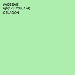#ADEEAE - Celadon Color Image
