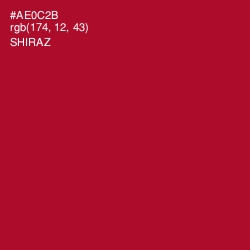 #AE0C2B - Shiraz Color Image