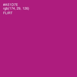 #AE1D7E - Flirt Color Image