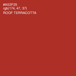 #AE2F25 - Roof Terracotta Color Image